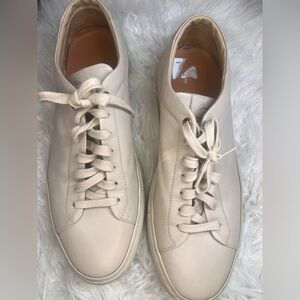 Good Man Brand Cream Leather Sneakers